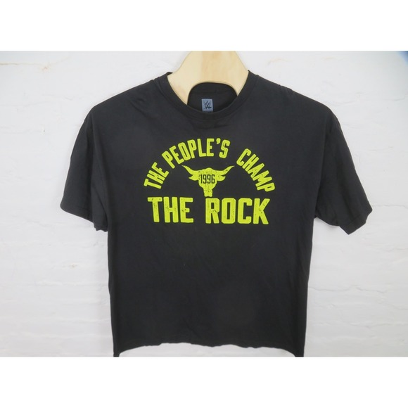 WWE Other - WWE The Rock Shirt 2XL Black Peoples Champ 20 Year Graphic Tee Wrestling Brahma